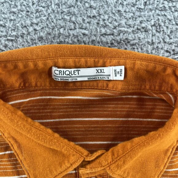 Criquet Orange Striped Polo Shirt - Picture 2 of 6